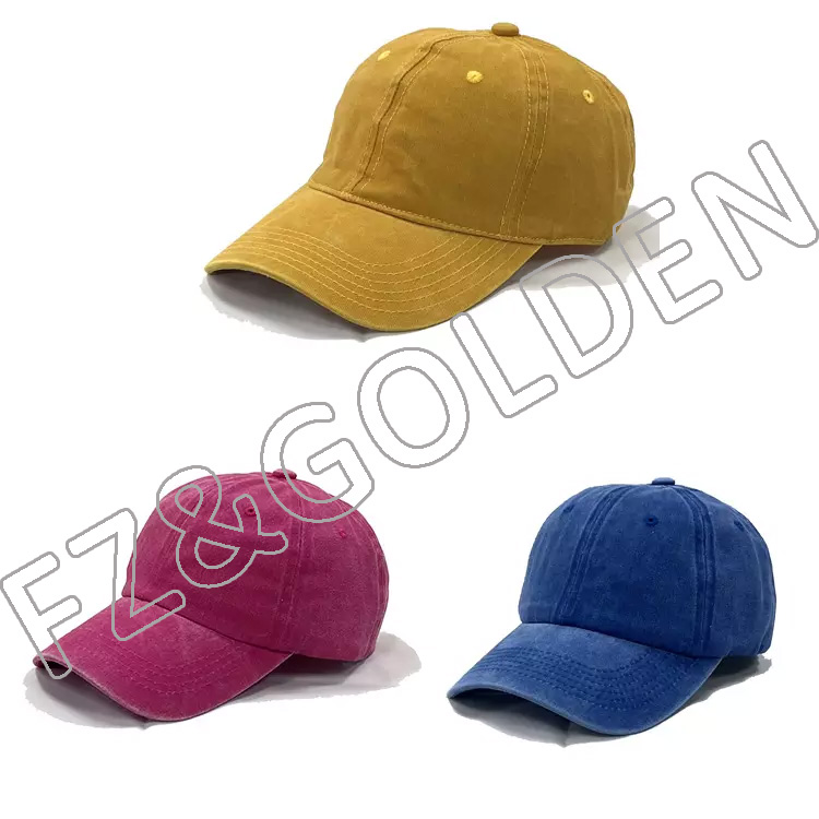 Wholesale Wash 6 Panel Personalised Dad Sports Custom Logo mens baseball caps hats