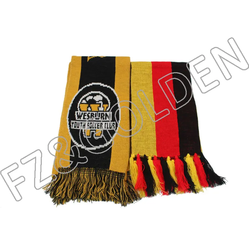 Export Wool Scarf Supplier – 
 High Quality Custom Embroidery Knitted Scarf     – FUZHI