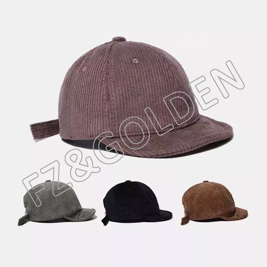 Led Cap Manufacturer -   Green corduroy bones liso atacado safety helmet snapback hats for girl  - FUZHI