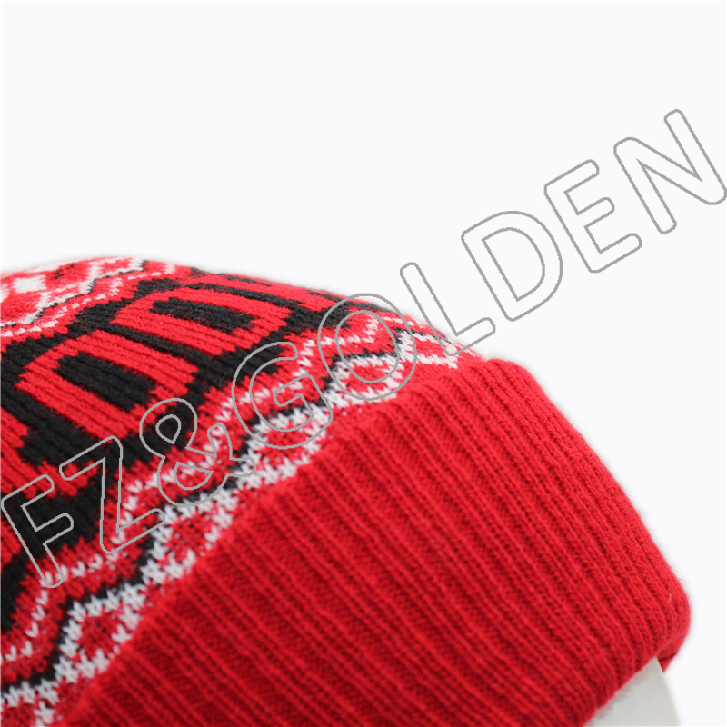 OEM/ODM Organic Cotton Beanies - 
 Warm Knitted Hat With Pom  - FUZHI