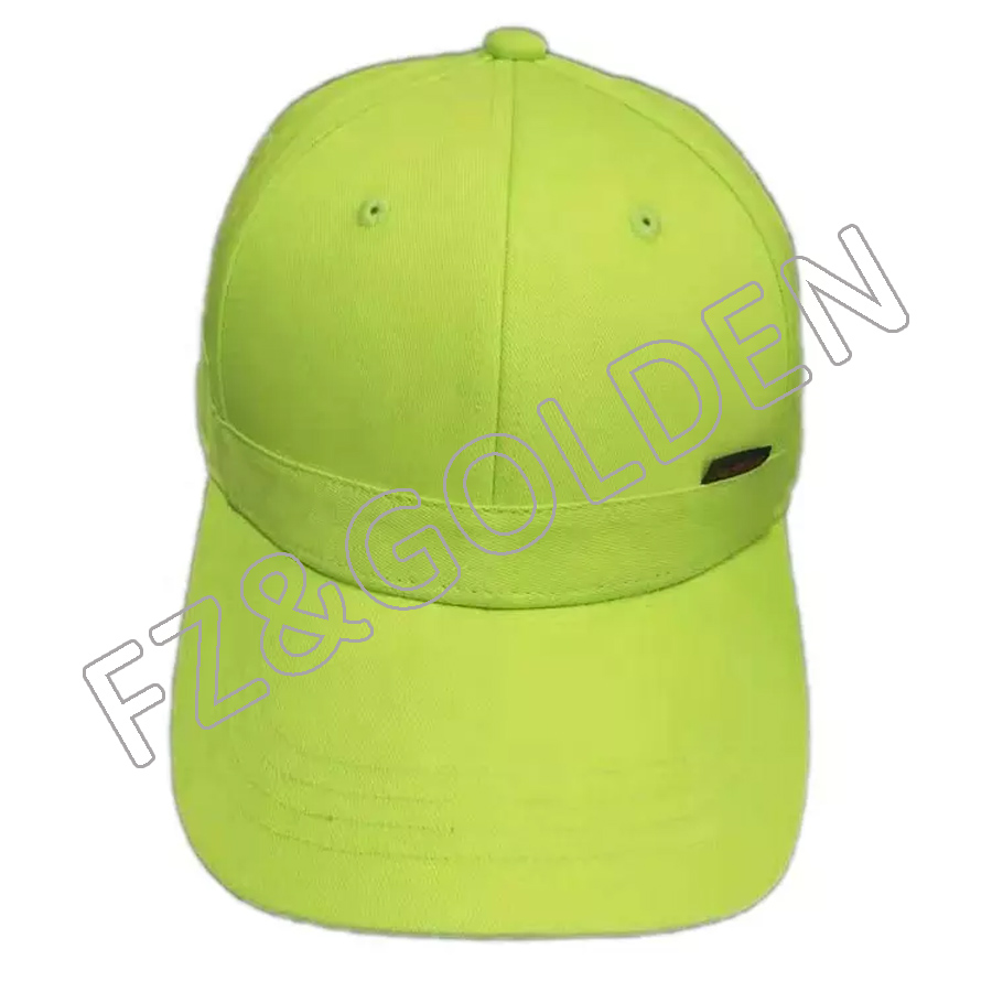 OEM/ODM Denim Baseball Cap Manufacturer -   New Arrival lime green baseball cap  - FUZHI