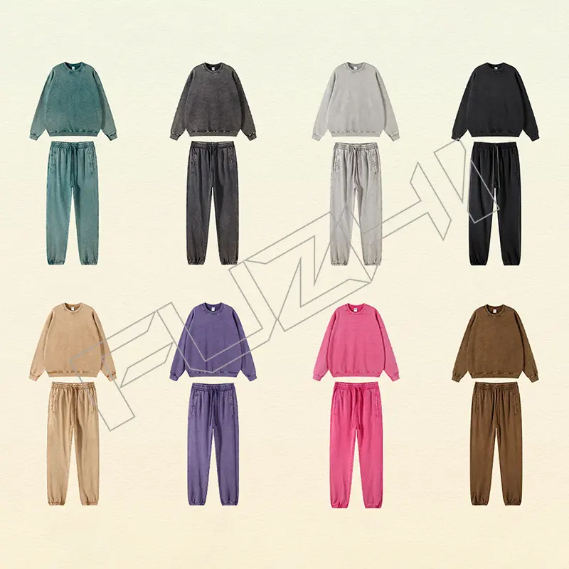 FZPA-2356 New men’s and women’s general fashion washed cotton casual loose pants retro sweatpants