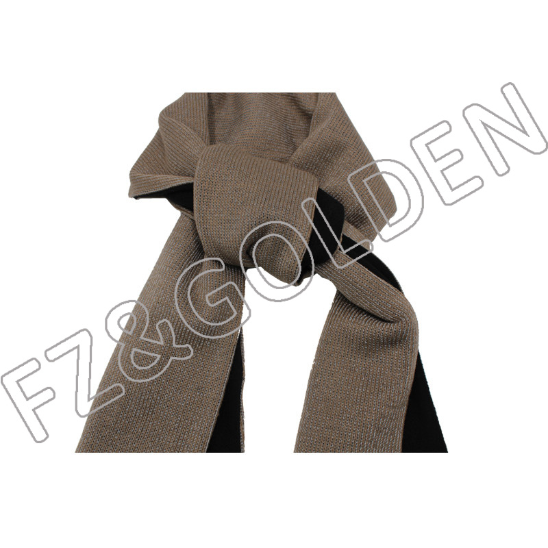 High-Quality Knitted Scarf - 
 Reflective knitted adult scarf   - FUZHI