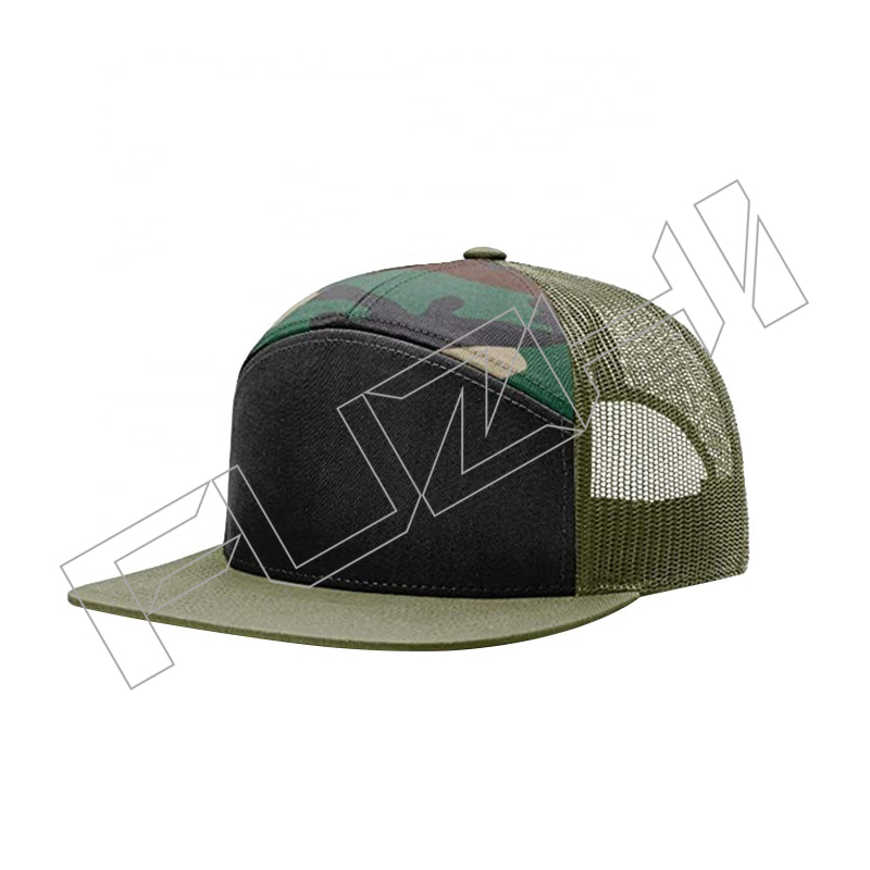 FZBC-7002 7 panel trucker cap