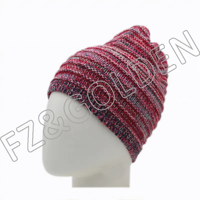 High-Quality Men Beanie Hat Factory – 
 Winter Warm Knitted Pink Beanie Hat for Women  – FUZHI