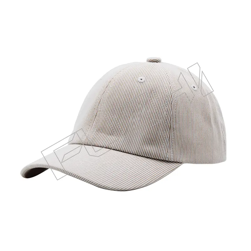 FZBC-5478 New 6 panel colored cotton kids striped baseball cap outdoor sports cap