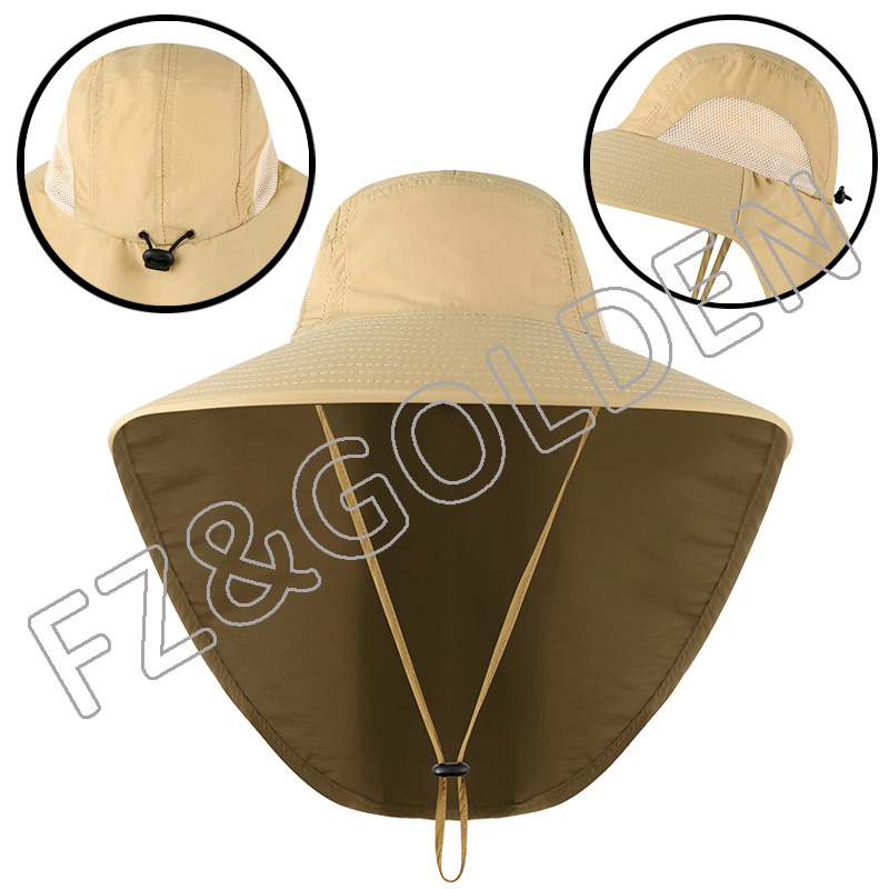 Best-Selling Kids Hat And Scarf Set Supplier - 
 The Depot Lightweight Quick Dry Polyester Packable Nylon Sun Bucket Hat   - FUZHI