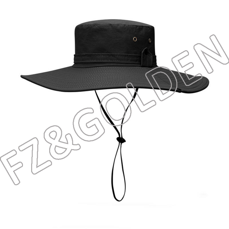Wholesale Hat Suppliers - 
 Waterproof Sun Outdoor UV Protection Bucket Mesh Boonie Adjustable Fishing hats & caps  - FUZHI