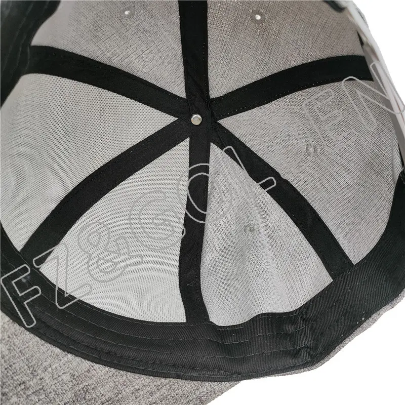 High-Quality Sports Cap Manufacturer – 
 6 Panel  Custom Logo Snapback Cap Flat Peak  – FUZHI