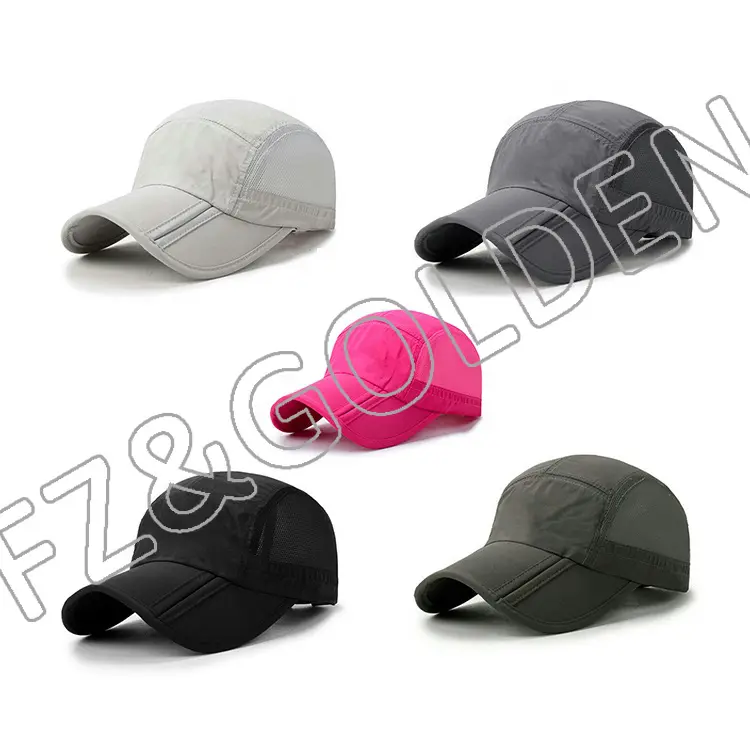 High-Quality Bike Cap Suppliers – 
 Custom own logo polo hat foldable baseball cap  – FUZHI