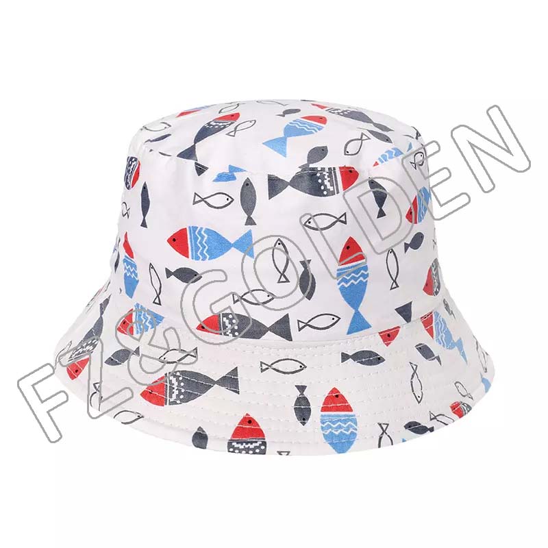 FZFH-2558 High quality children sunscreen fisherman kindergarten custom logo student hat
