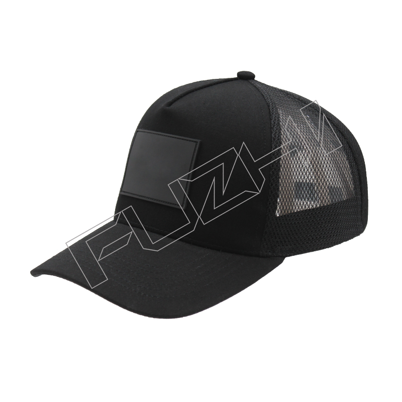 FZBC-5860 Customized rubber patch logo 5 panel baseball cap