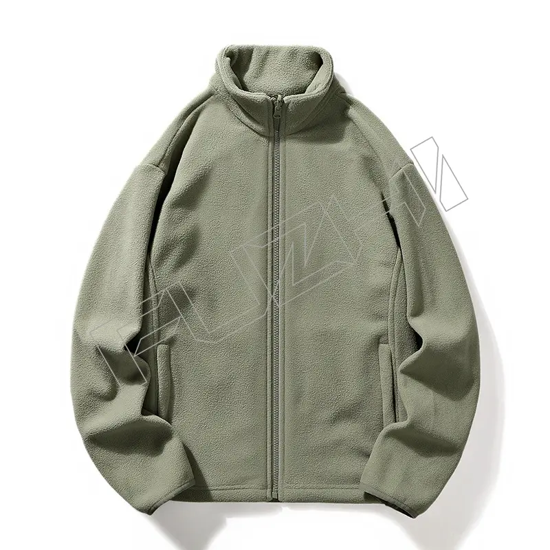 FZJA-1001 Fleece jacket unisex couple thick autumn and winter household outfitting sports hoodie cardigan coat top