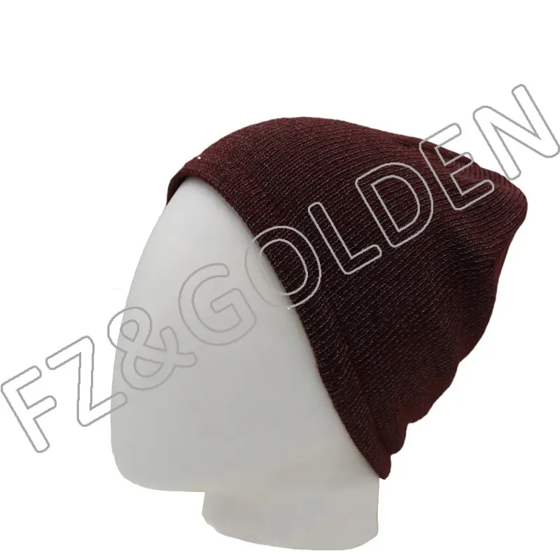 Reflective Unisex Acrylic Knitted Beanie (12)