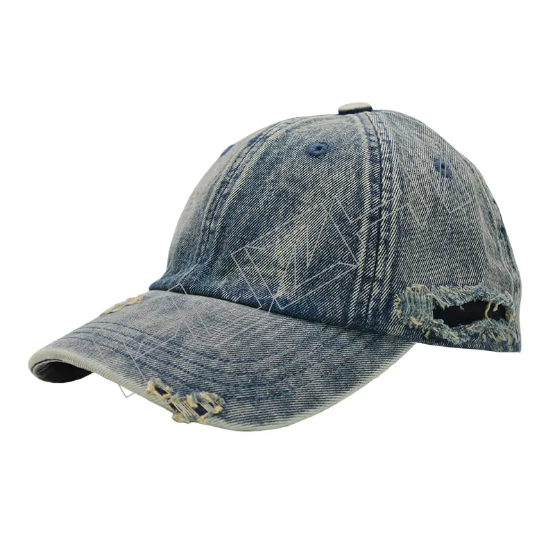 FZBC-6105 Denim broken washed vintage cap hip hop baseball cap men and women with the same fashion brand couple cap
