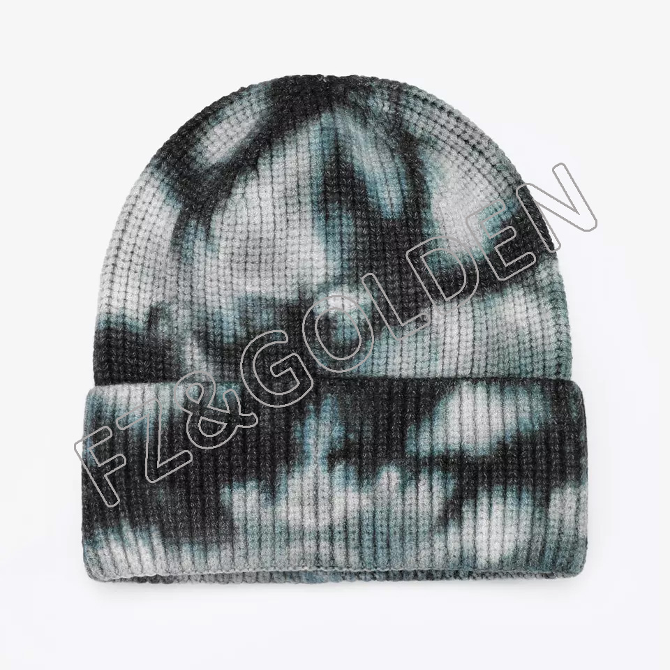 Cheapest Fur Beanie Manufacturers - 
 High quality custom customized embroidery logo 100% acrylic winter sport knitted knit beanie hats  - FUZHI