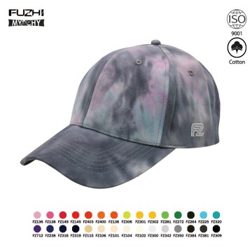 FZBS-1010 Trendy 6 panel tie-dye casual cap baseball cap
