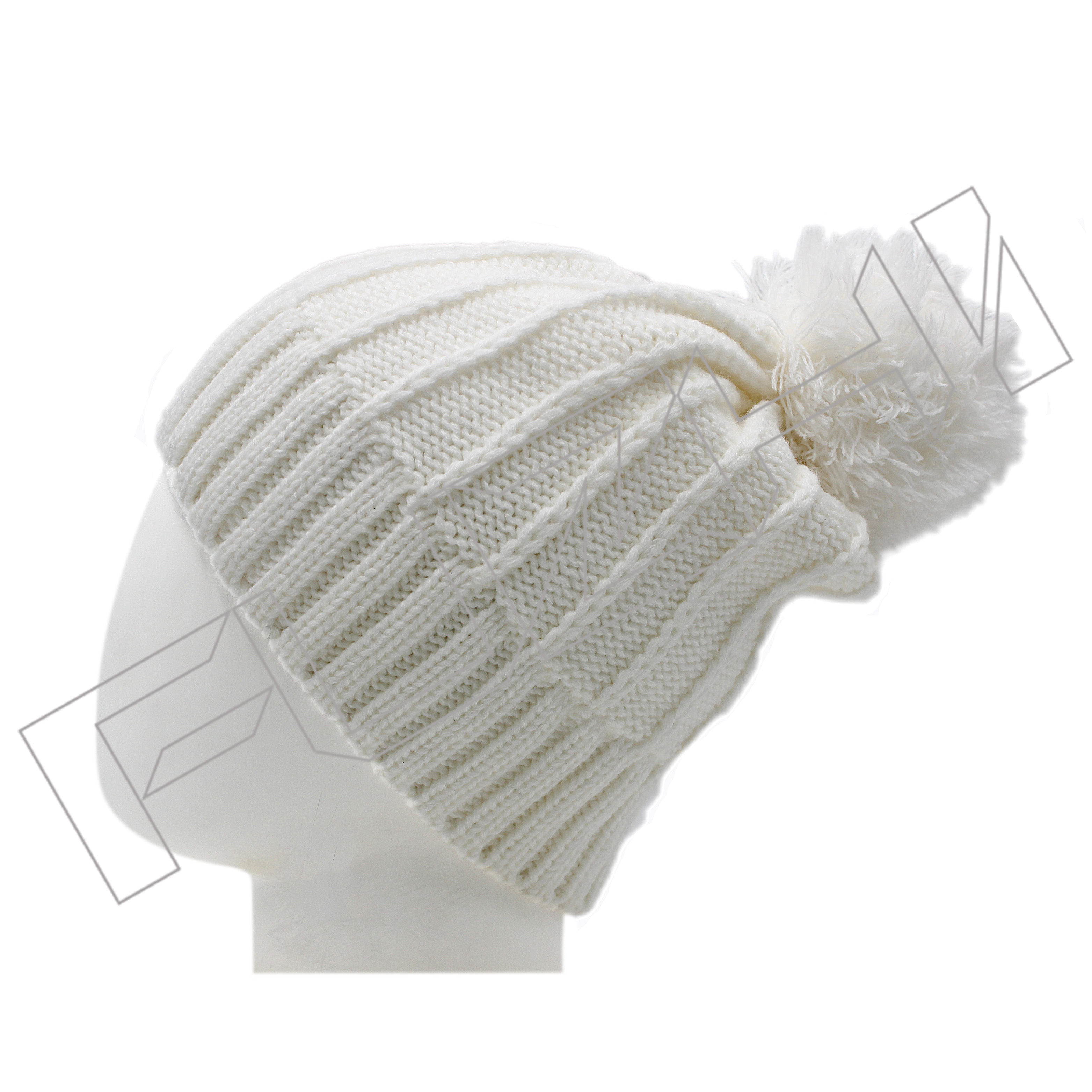 FZBH-7001 Pom pom beanie
