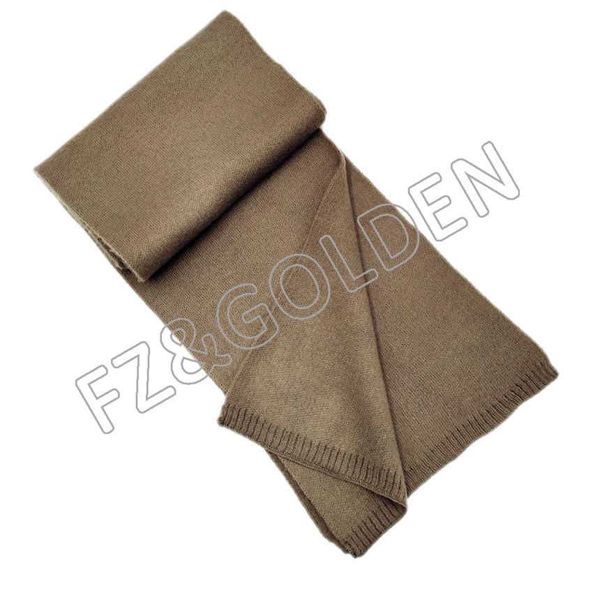  Woven Knitted Cashmere Long Wool Scarf  - FUZHI