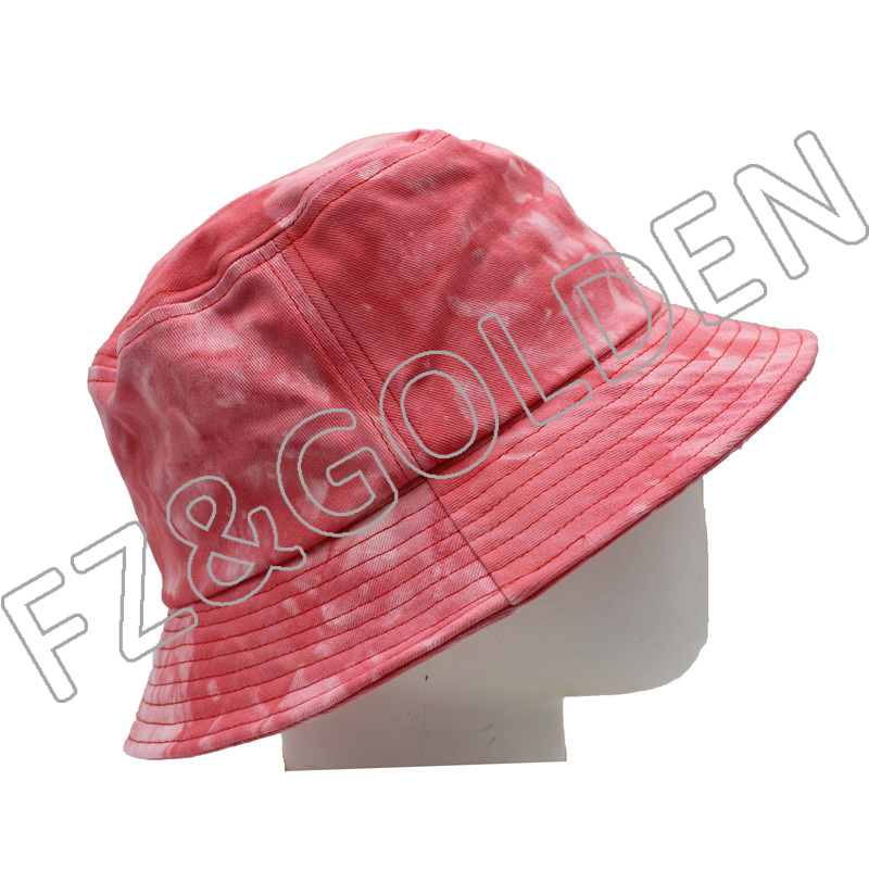 Export Packable Hat Manufacturer - 
 100% Cotton Tie-dyed Adult Hat   - FUZHI