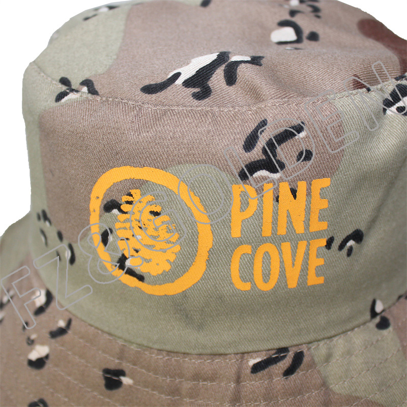 China Hat - 
 Bulk Custom Logo Fisherman Bucket Hat  - FUZHI