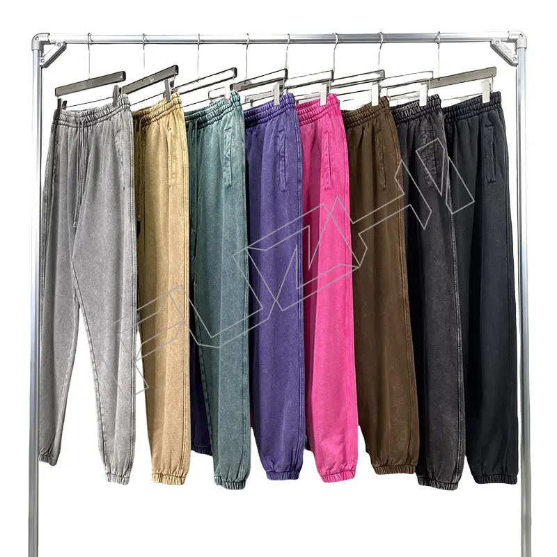 FZWH-1002 Fashion brand washed retro do old multi-color hoodie and pants washed hoodie set washed fleece or terry hoodie and pants