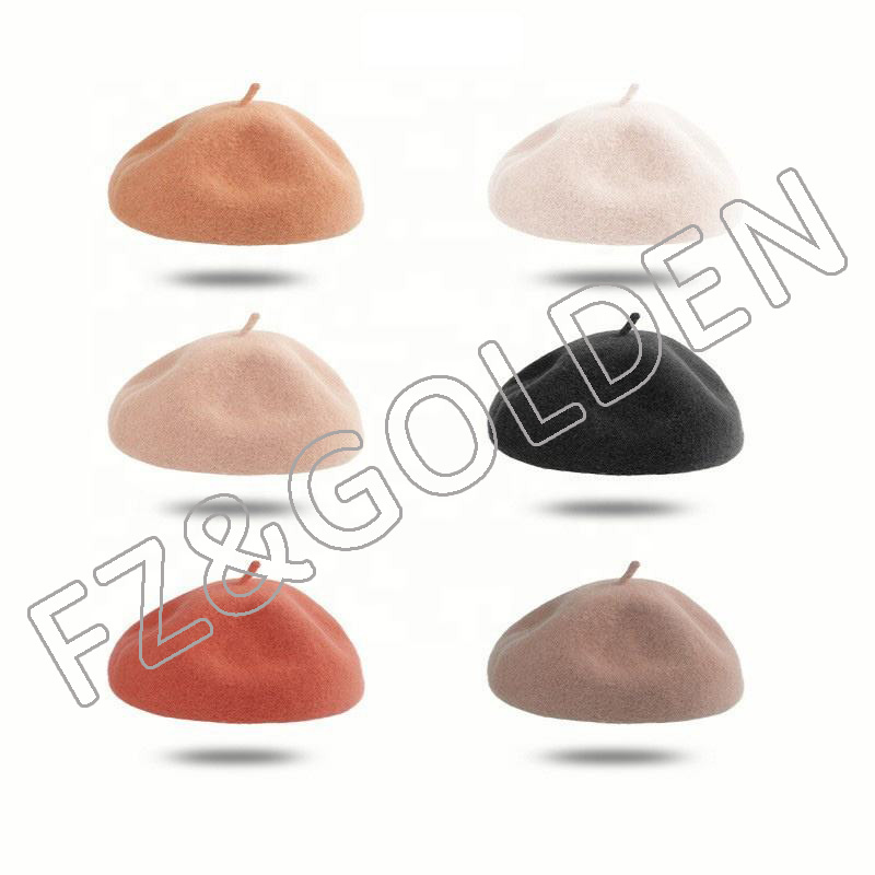 OEM/ODM Fur Bucket Hat Manufacturers - 
 New Arrival Wool Warm Knit French Paris Beret Hat for Women  - FUZHI