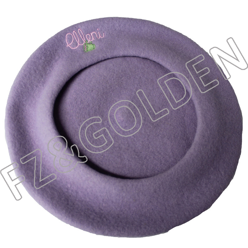 Discount Custom Baseball Cap Suppliers - 
 Winter Warm  Colorful Wool Berets  - FUZHI