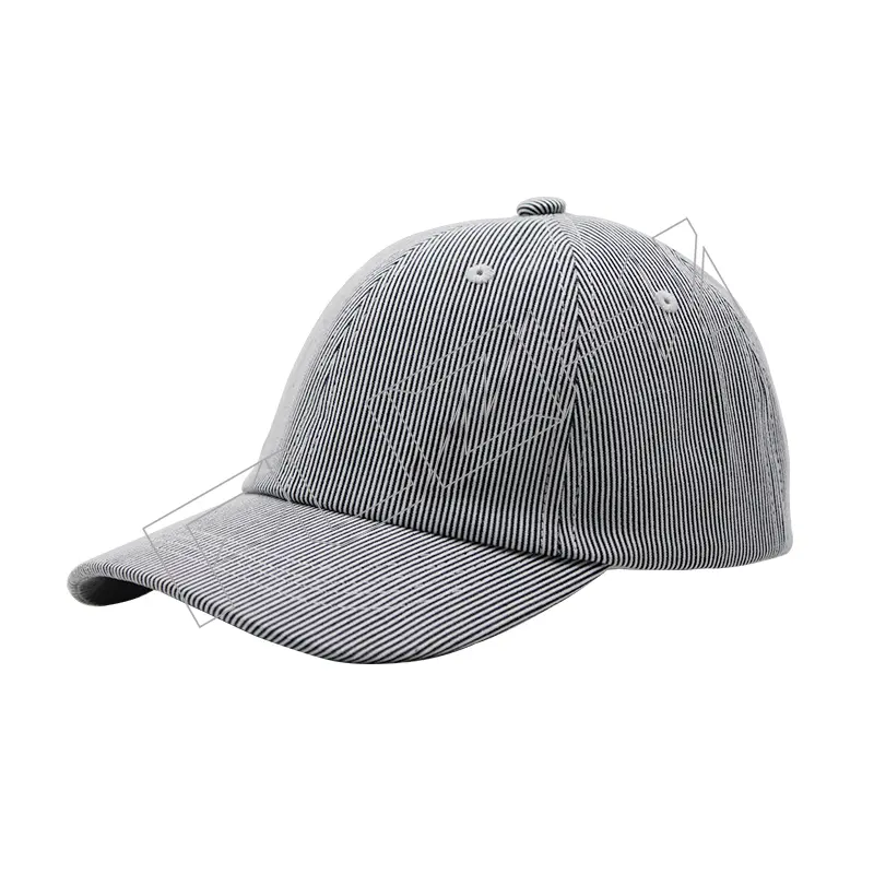 FZBC-5478 New 6 panel colored cotton kids striped baseball cap outdoor sports cap