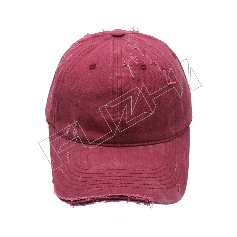FZBC-6101 Korean broken washed vintage cap spring and summer shade washed to do old hole baseball...