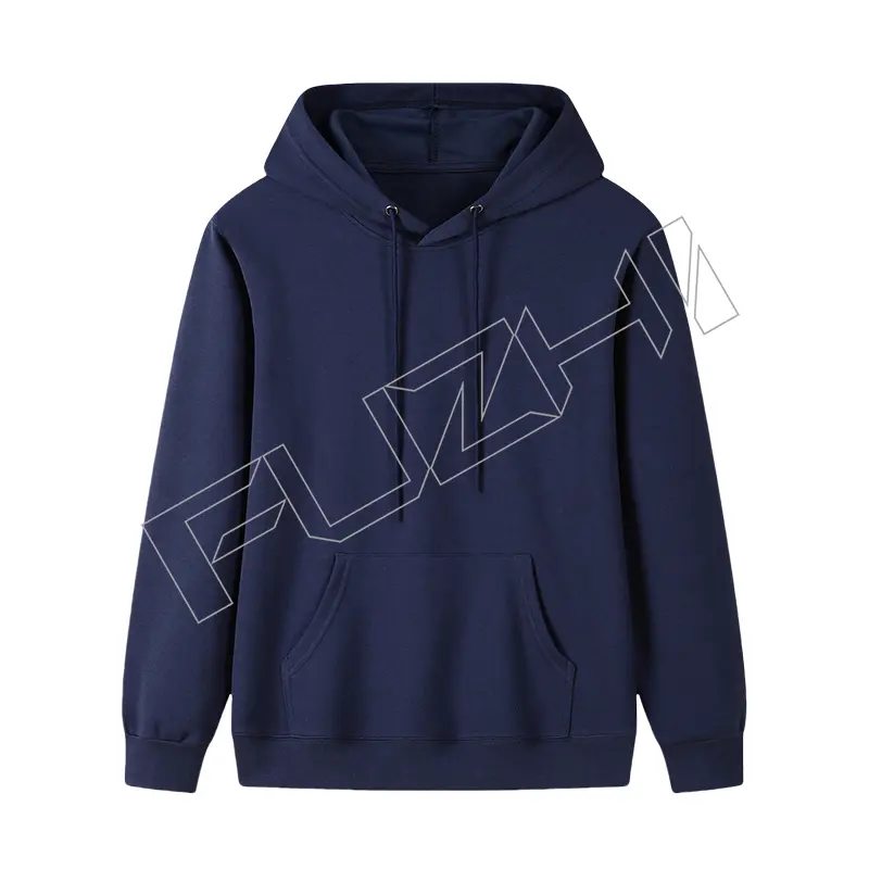 FZHD-1000 Solid color terry hoodie men and women pullover hoodie comfortable simple loose casual hoodie