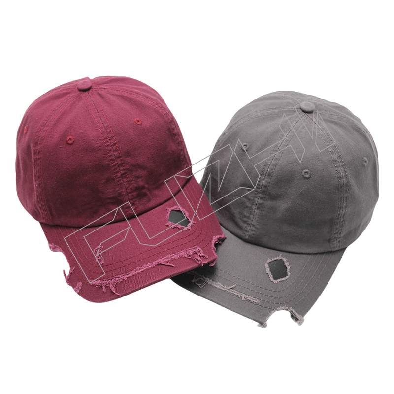FZBC-6106 New broken hole baseball cap men and women brok...