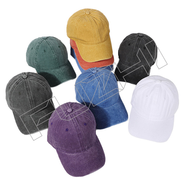 FZBC-5823 Customize high quality 6 panel color washed cotton baseball cap