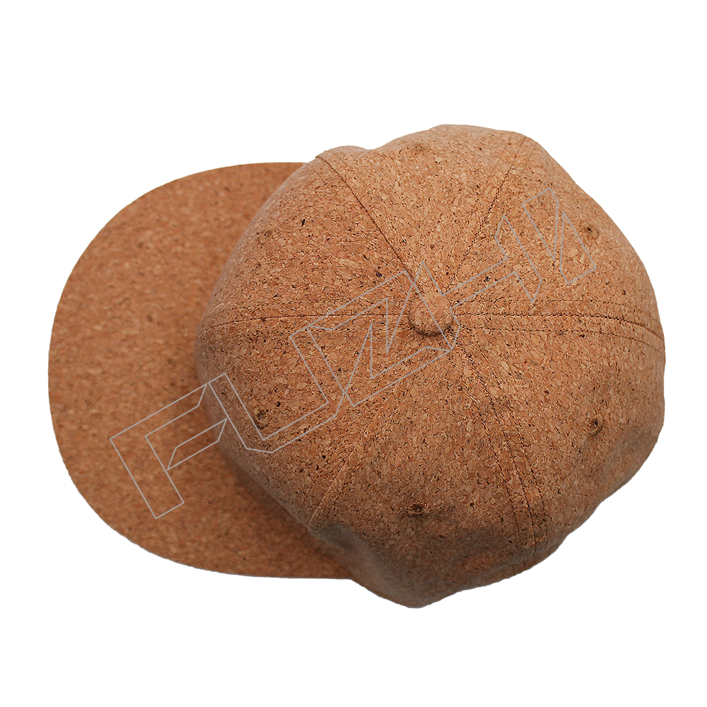 FZBC-6210 6 panel snapback cork wood cap
