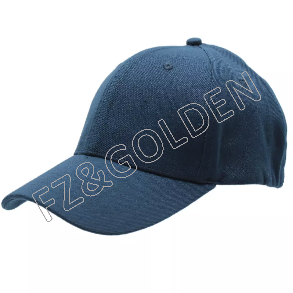 Cheapest Custom Baseball Cap Supplier - 
 Classical spandex one size fit all wool acrylic sports man fitted caps hats manufacture for men  - FUZHI