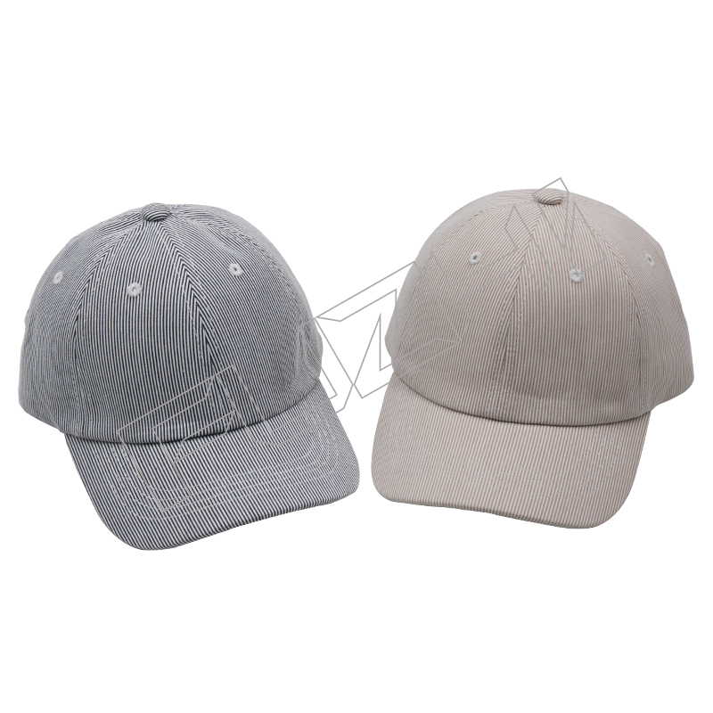 FZBC-5478 New 6 panel colored cotton kids striped baseball cap outdoor sports cap