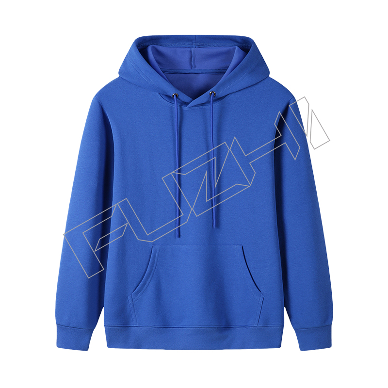 FZHD-1000 Solid color terry hoodie men and women pullover hoodie comfortable simple loose casual ...