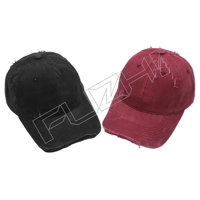 FZBC-6101 Korean broken washed vintage cap spring and summer shade washed to do old hole baseball cap soft top thin cap