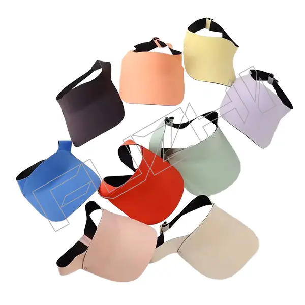 FZSH-2006 Customize High Quality Black Adjustable Embroidery Logo Sport Gorras Sun Men Women Beach Lightweight golf visor hat