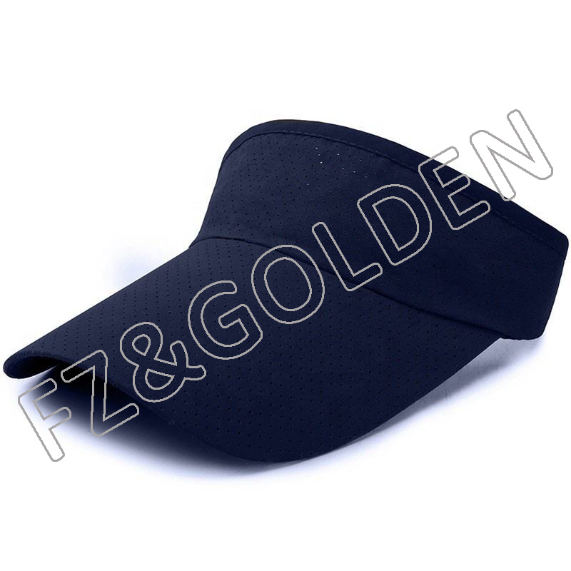 Custom Baseball Cap Manufacturers - 
 Sun Sport Wear Athletic Adjustable Protection Customize Visor for Women Men  - FUZHI