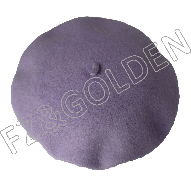 Discount Custom Baseball Cap Suppliers - 
 Winter Warm  Colorful Wool Berets  - FUZHI