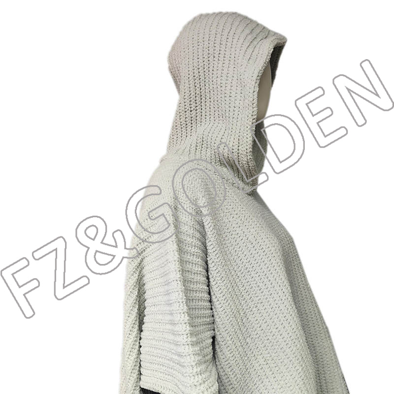 High-Quality Knit Blanket Supplier - 
 Winter Wearable Quality Oversized Hoodie Blanket  - FUZHI