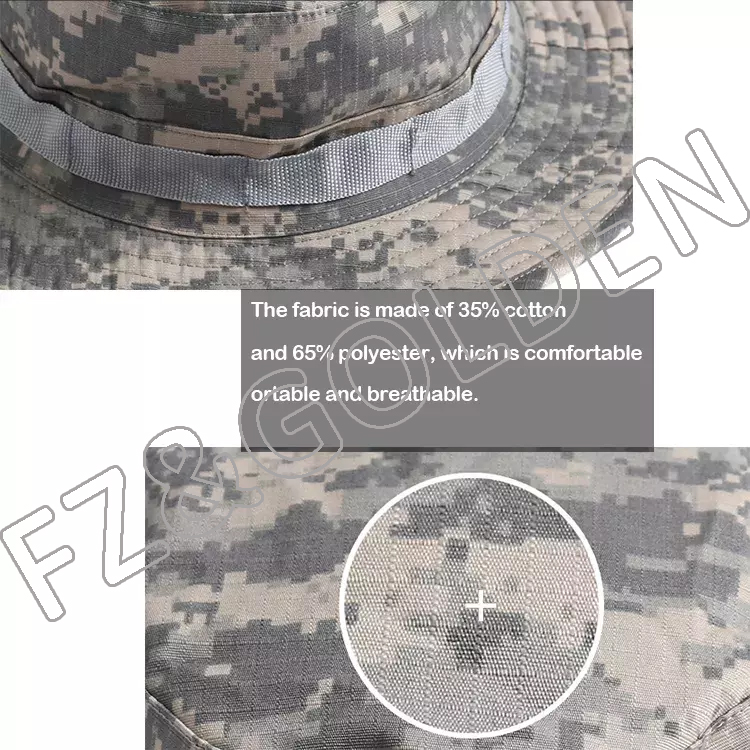 FZFH-3001anming Outdoor Summer Wide Brim Boonie Hat Camo Sun Cap for Men or Women