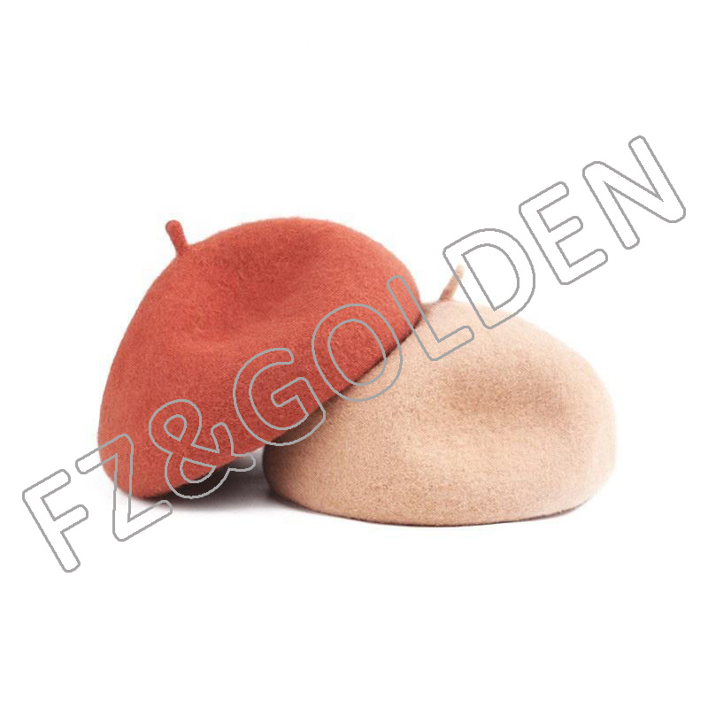 OEM/ODM Fur Bucket Hat Manufacturers - 
 New Arrival Wool Warm Knit French Paris Beret Hat for Women  - FUZHI