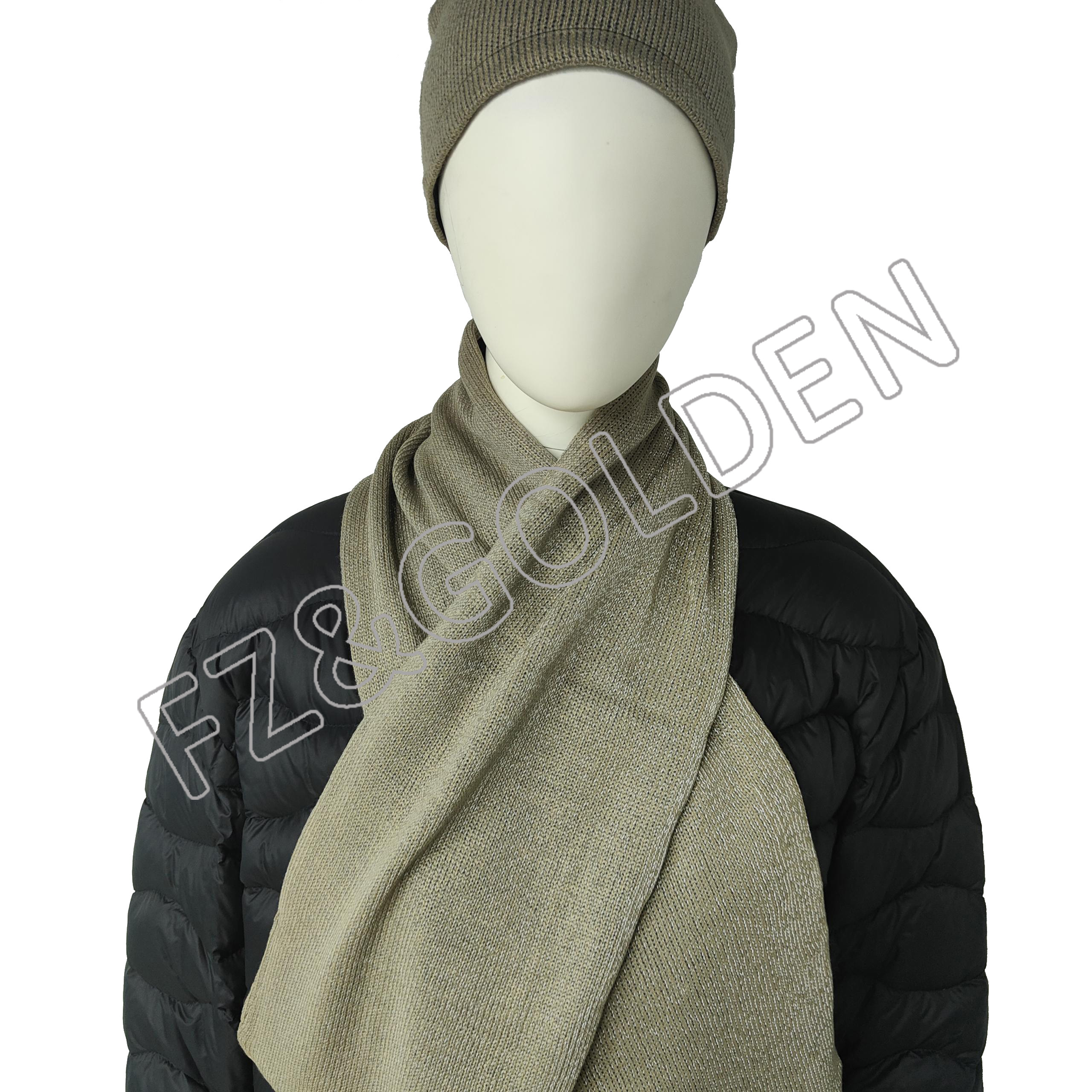 High-Quality Knitted Scarf - 
 Reflective knitted adult scarf   - FUZHI
