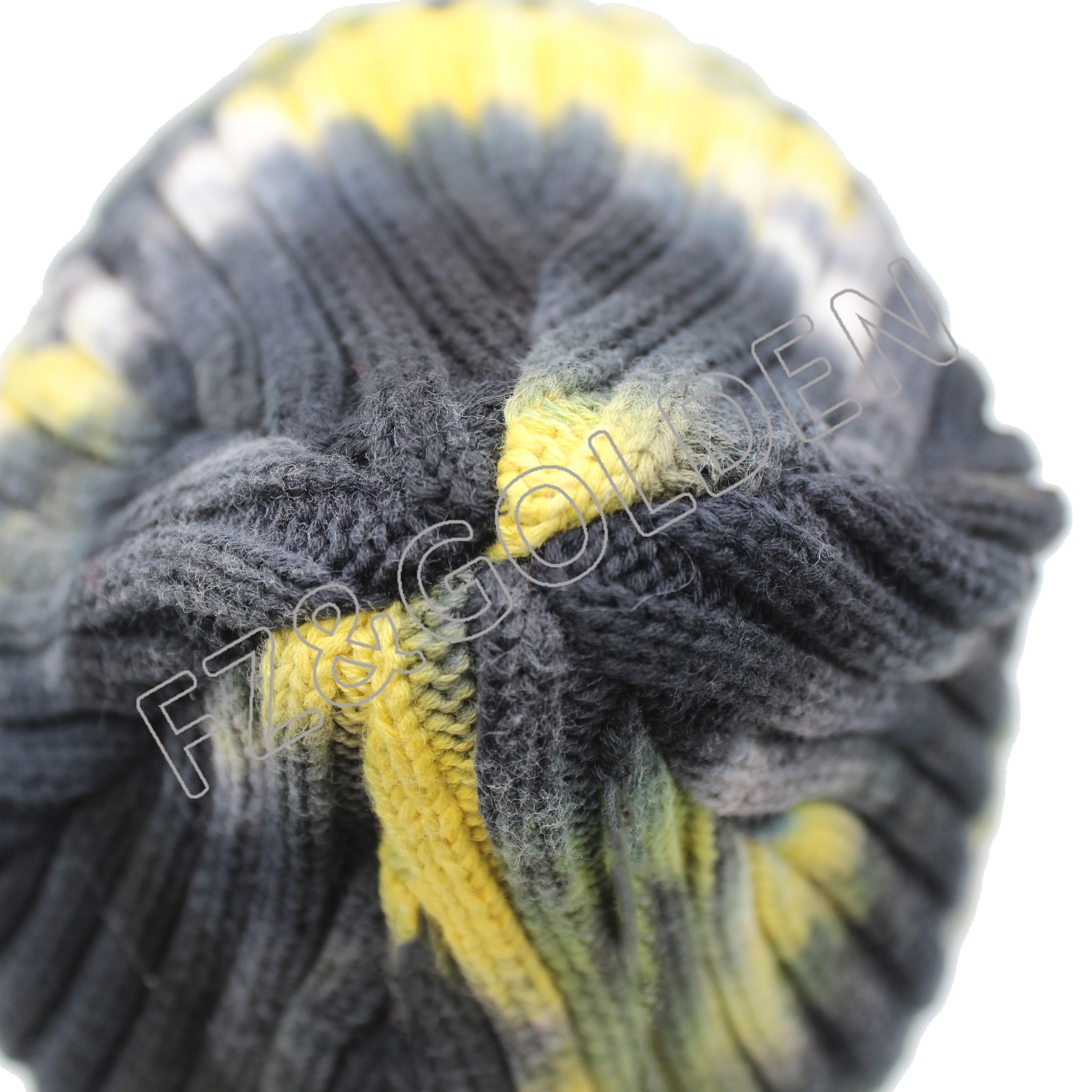 Export Organic Beanies Supplier - 
 100% Cotton Tie-dyed Knitted Hat  - FUZHI