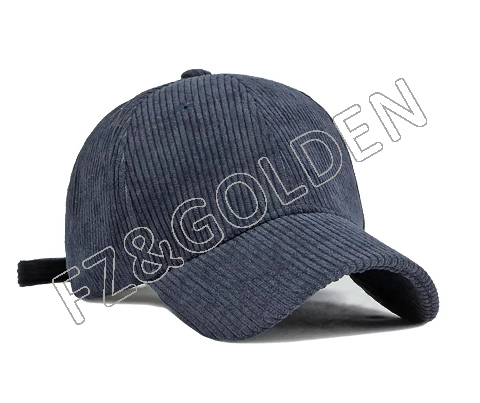 FZBC20250716-8 BSCI Wholesale Custom Your Design Embroidery Logo Dad High Quality 6 Panel Baseball Cap Corduroy hat