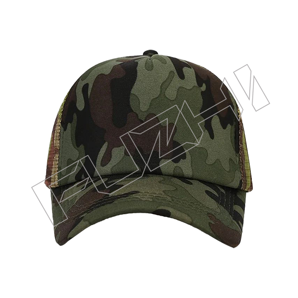 FZBS20250623-2 Men's green camouflage cam baseball cap outdoor mesh hat patch travel cap