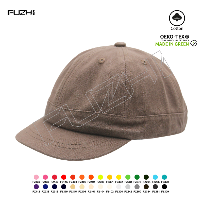FZDL-1003 New dairy life outdoor cotton 6 panel small peak cap