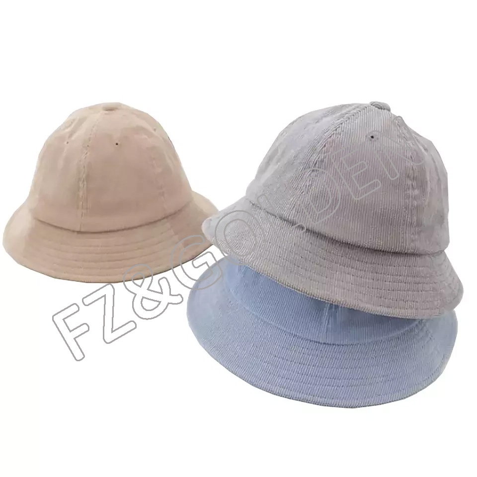 OEM/ODM Wool Hat Suppliers - 
 Custom design kids sun hat bucket cap plain children  - FUZHI